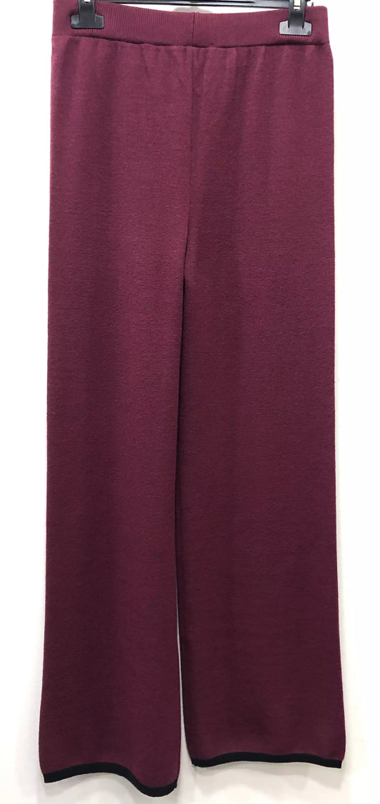 Pantalone Bordeaux Wide Leg - Made In Italy